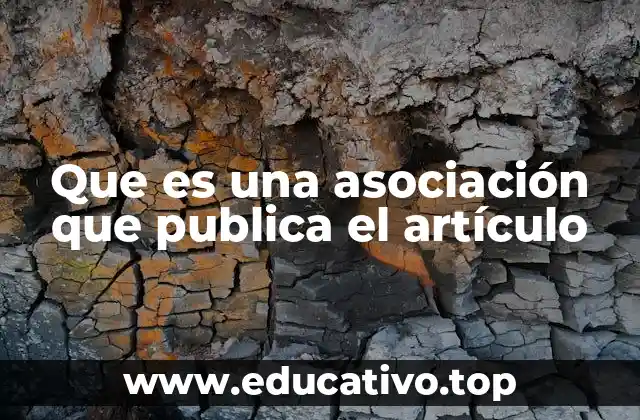 Que es una asociación que publica el artículo