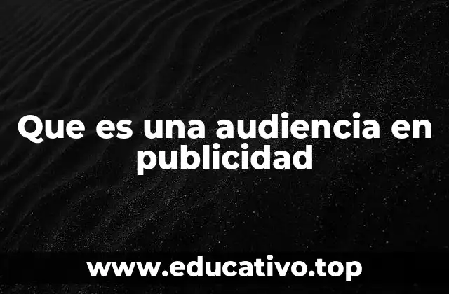 Que es una audiencia en publicidad