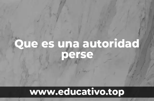 La figura de la autoridad perse en el contexto social
