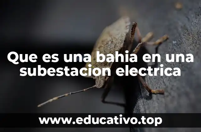 Que es una bahia en una subestacion electrica