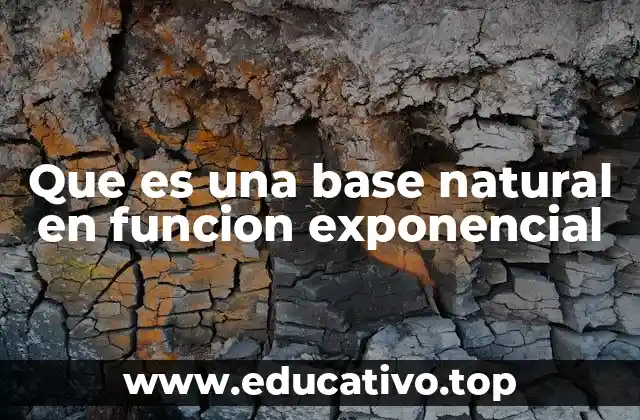 Que es una base natural en funcion exponencial