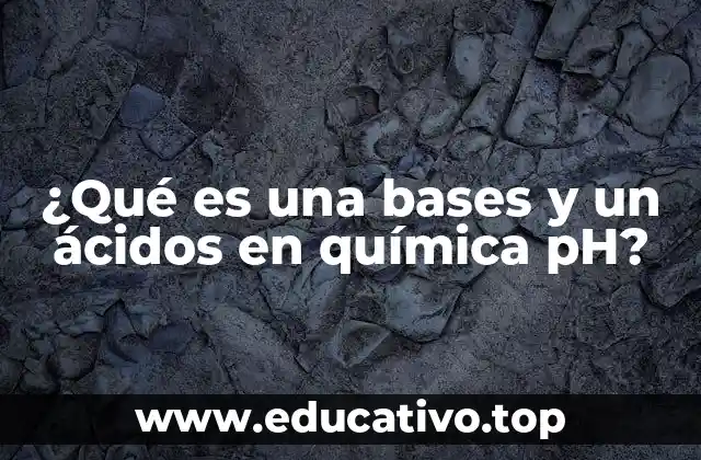 ¿Qué es una bases y un ácidos en química pH?