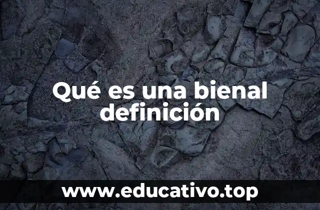 Qué es una bienal definición