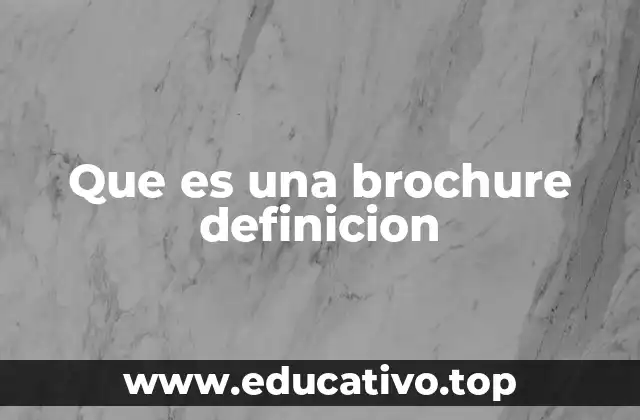 El papel de las brochures en la comunicación visual