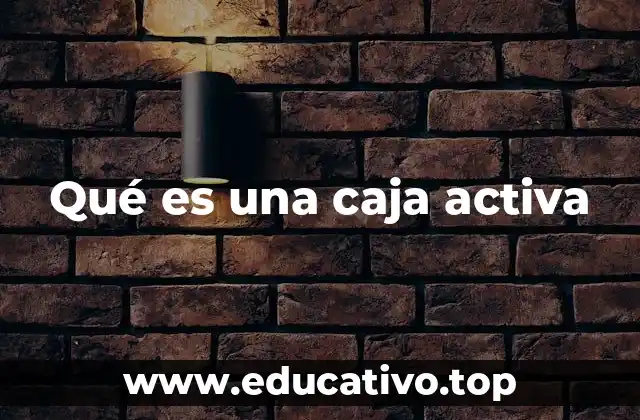 Qué es una caja activa