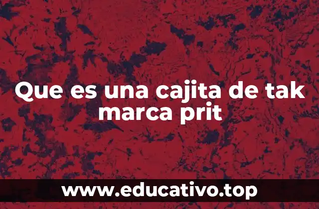 La cajita TAK marca Prit: Más que un simple contenedor