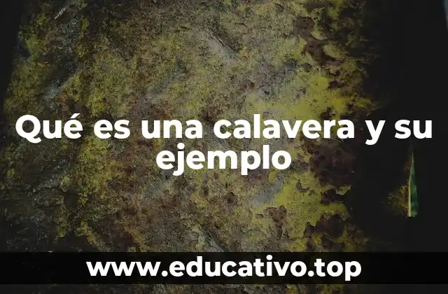 Qué es una calavera y su ejemplo