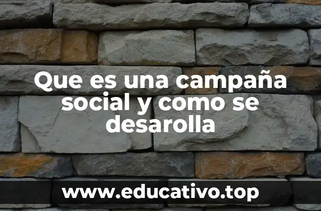 Que es una campaña social y como se desarolla
