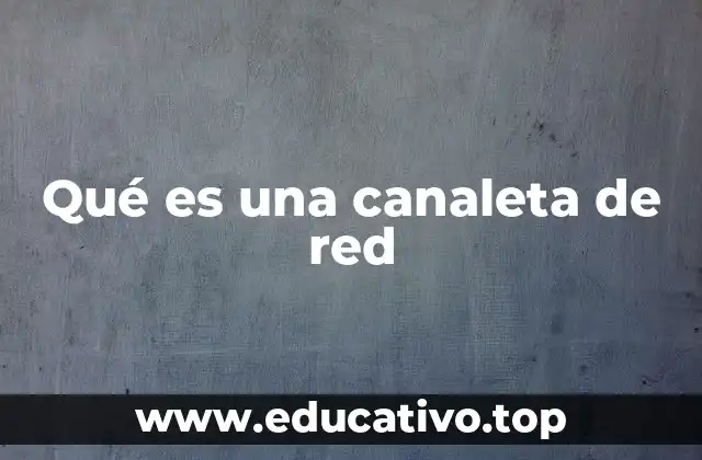 Qué es una canaleta de red