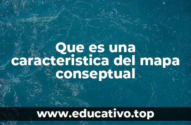 Que es una caracteristica del mapa conseptual