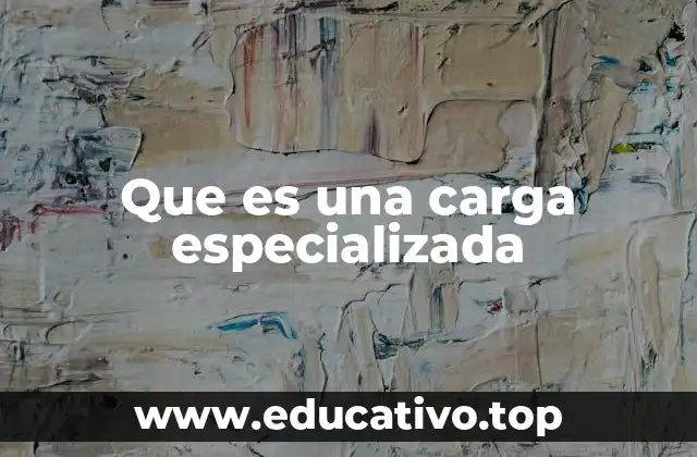 Que es una carga especializada