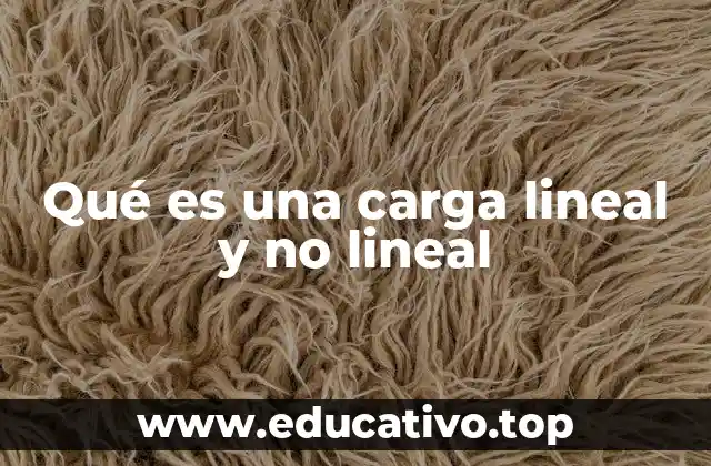 Qué es una carga lineal y no lineal