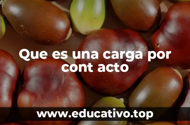 Que es una carga por cont acto