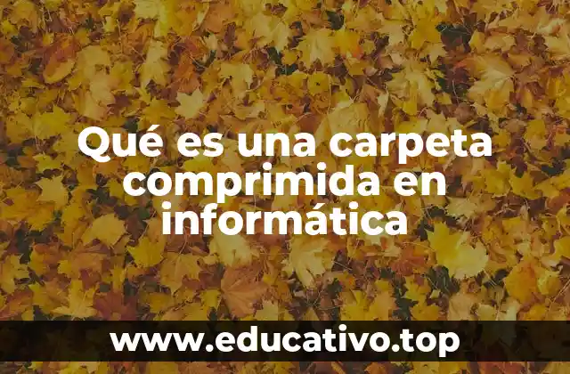 Qué es una carpeta comprimida en informática