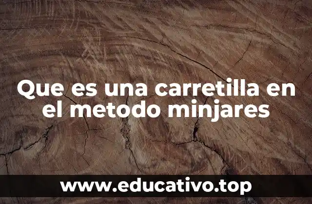 Que es una carretilla en el metodo minjares