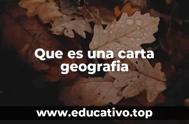 Que es una carta geografia