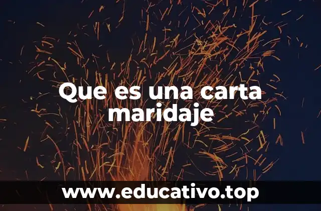 Que es una carta maridaje