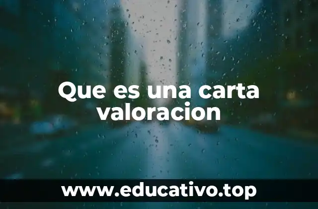 El rol de la carta de valoración en el ámbito profesional