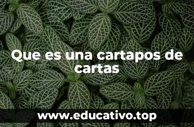 Que es una cartapos de cartas