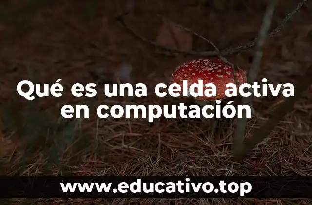 Qué es una celda activa en computación