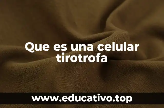 Que es una celular tirotrofa