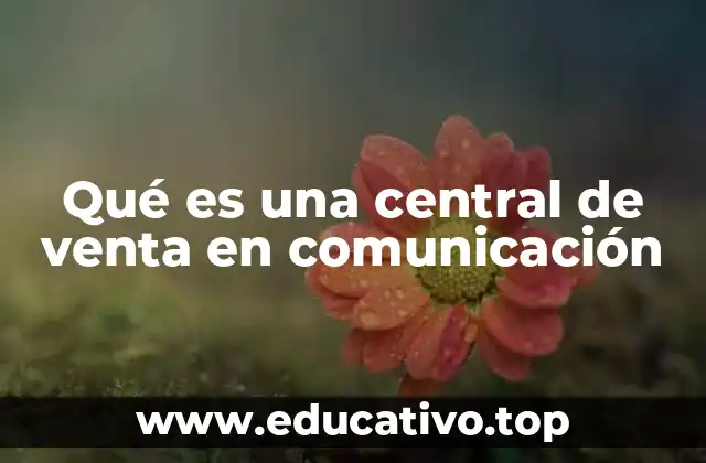 Qué es una central de venta en comunicación