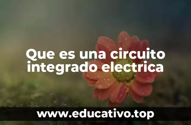 Que es una circuito integrado electrica