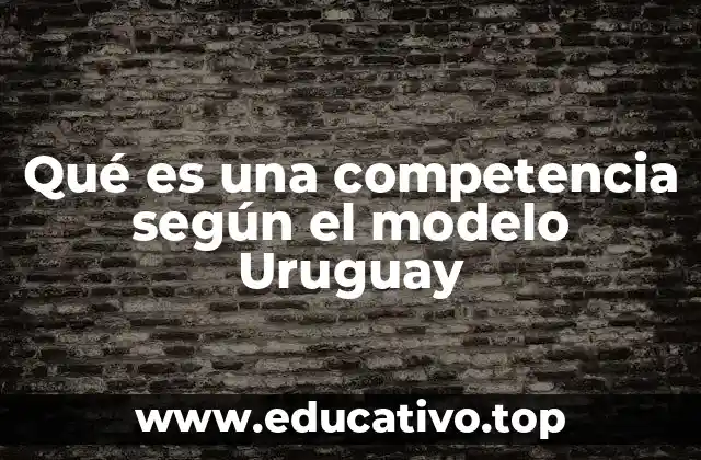 Cómo se estructuran las competencias en el modelo educativo Uruguay