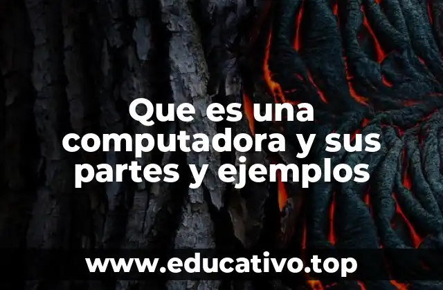 Que es una computadora y sus partes y ejemplos