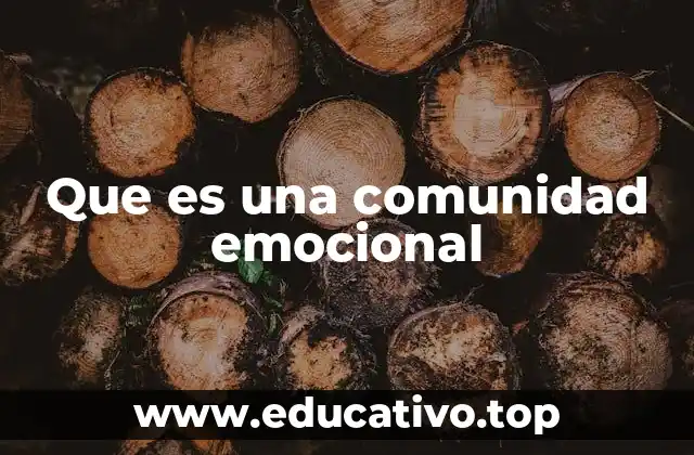 Que es una comunidad emocional
