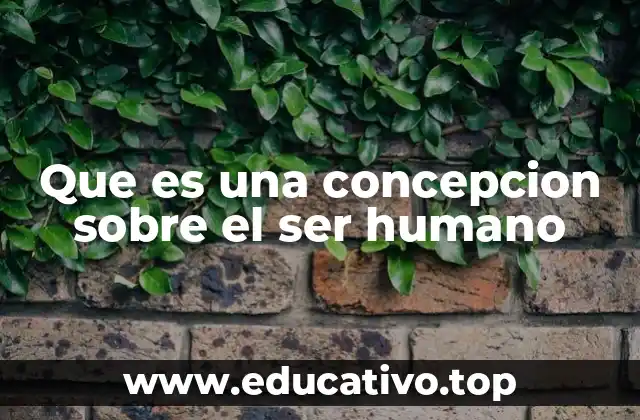 Que es una concepcion sobre el ser humano