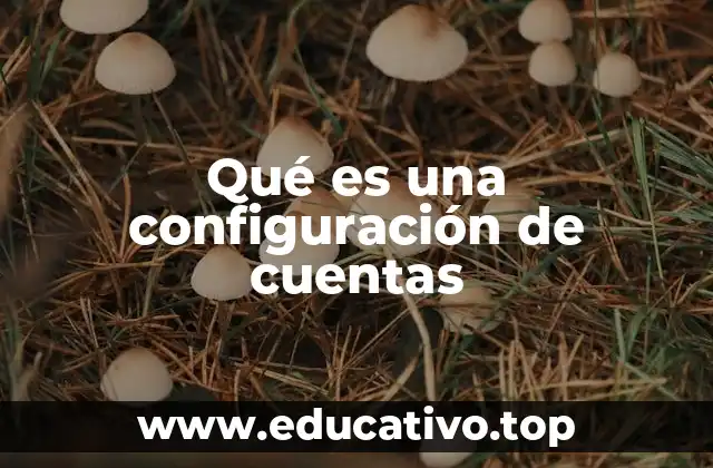 Qué es una configuración de cuentas