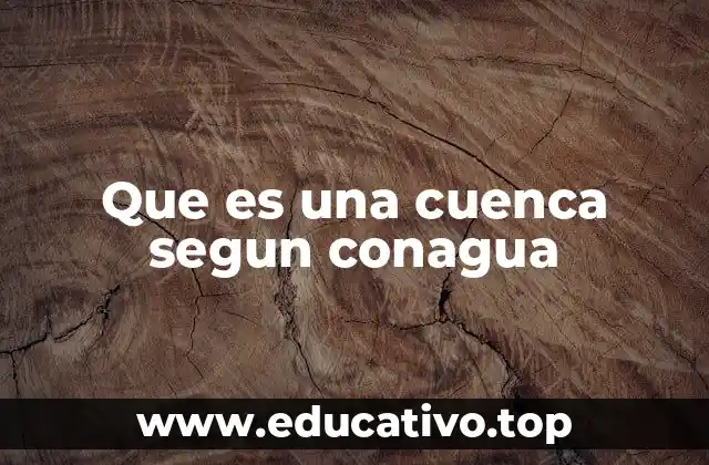 Que es una cuenca segun conagua