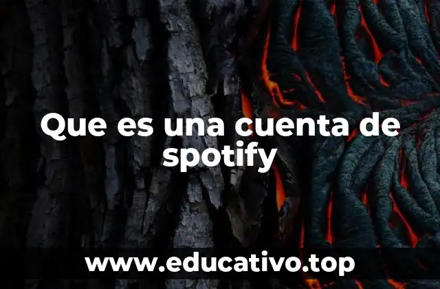 Que es una cuenta de spotify