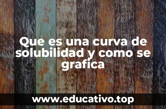 Que es una curva de solubilidad y como se grafica