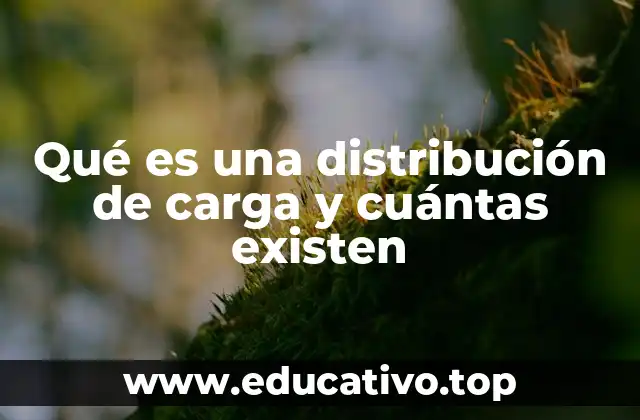 Qué es una distribución de carga y cuántas existen