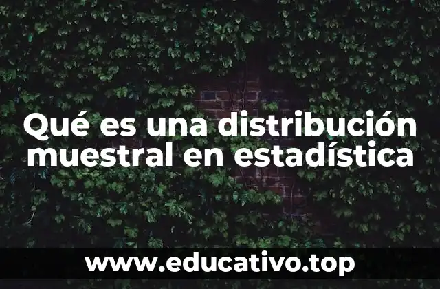Qué es una distribución muestral en estadística