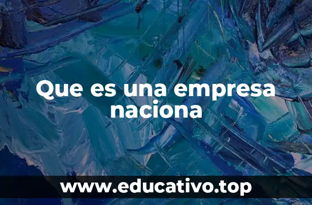 Que es una empresa naciona