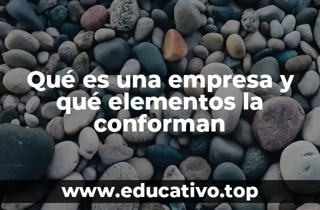 Qué es una empresa y qué elementos la conforman