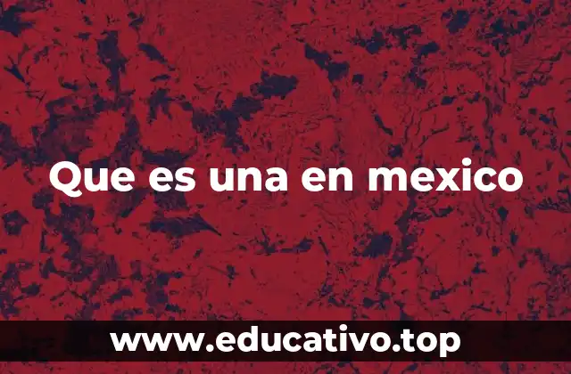 Que es una en mexico