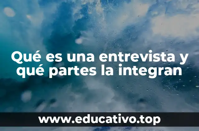 Qué es una entrevista y qué partes la integran