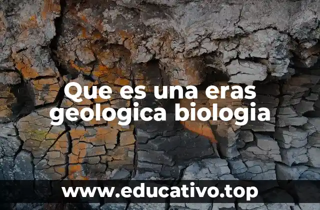 Que es una eras geologica biologia