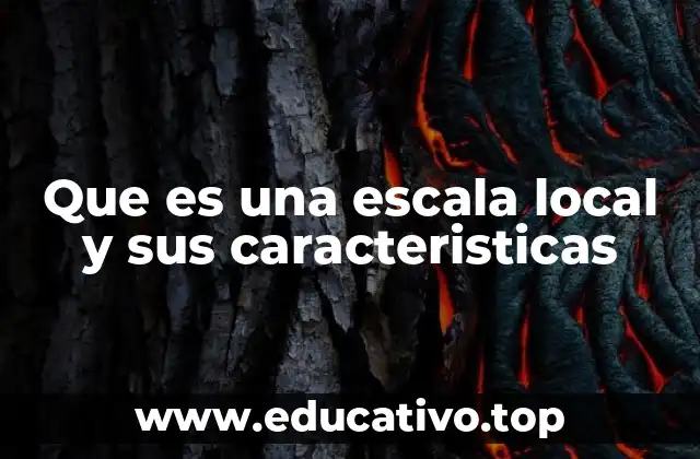 Que es una escala local y sus caracteristicas