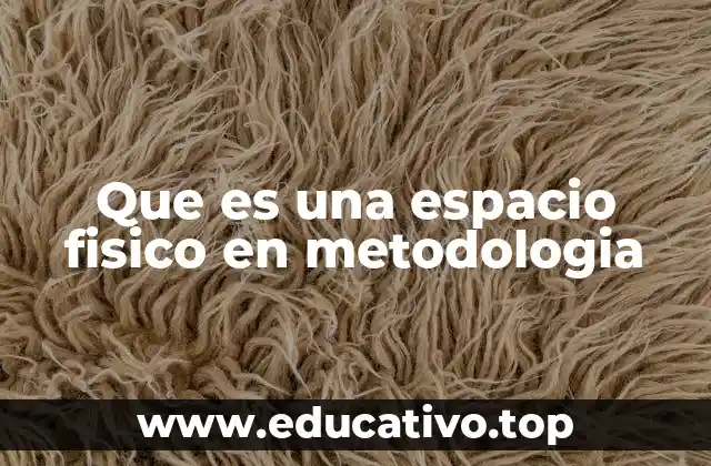 Que es una espacio fisico en metodologia