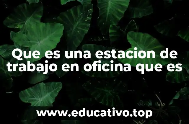 La importancia de una estación de trabajo en la productividad