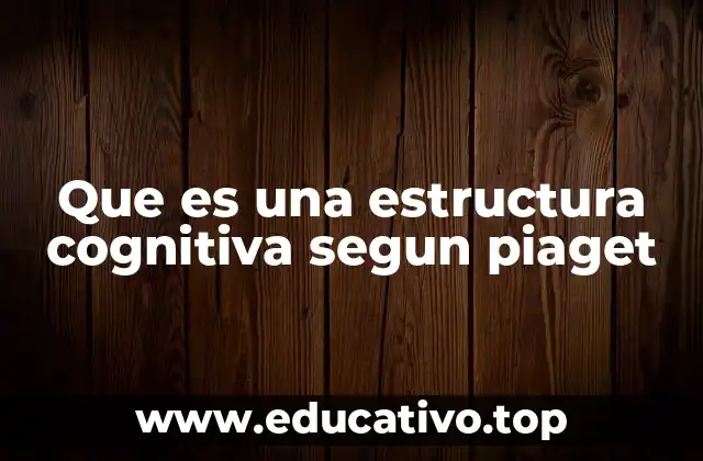 Que es una estructura cognitiva segun piaget