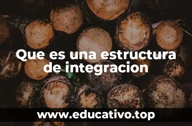 Que es una estructura de integracion