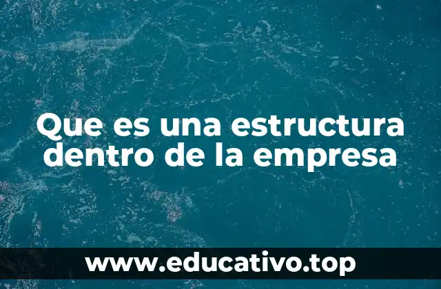 Que es una estructura dentro de la empresa