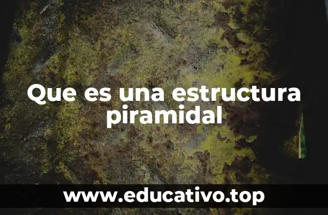 Que es una estructura piramidal