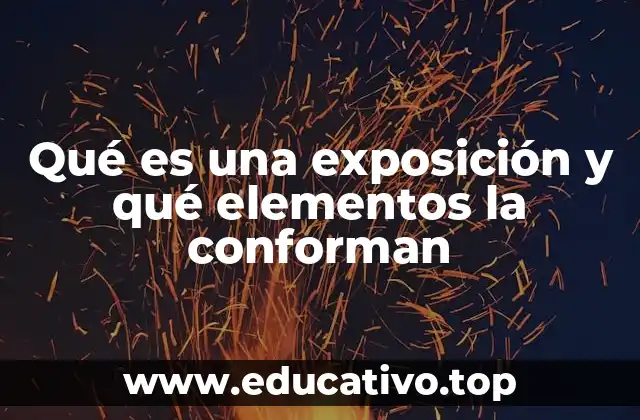 Qué es una exposición y qué elementos la conforman